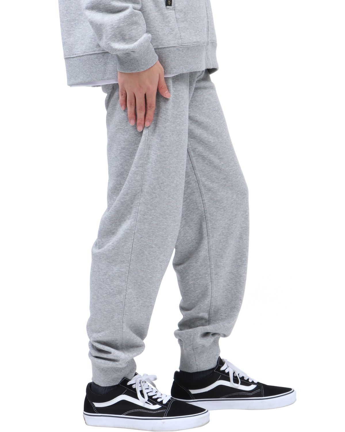 杢グレー：173cm63kg(Lサイズ着用)