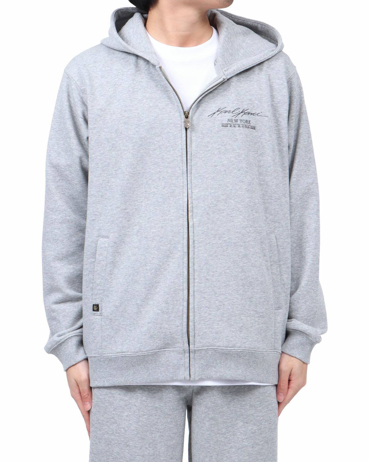 杢グレー：173cm63kg(Lサイズ着用)