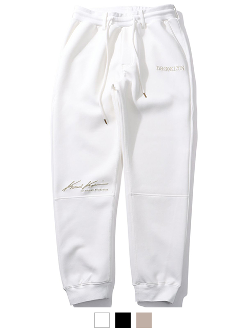 ダンボールニット シャイニーロゴ イージーパンツ