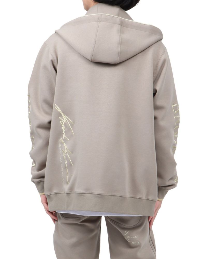 ベージュ：173cm63kg(Lサイズ着用)