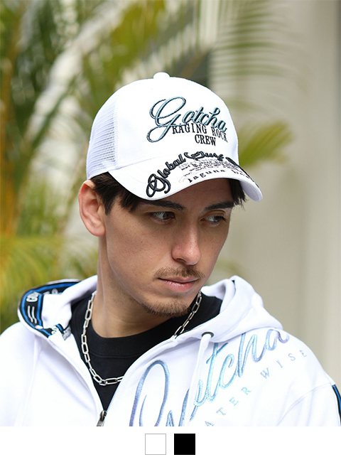 ブルーグラデ ロゴ メッシュ キャップ