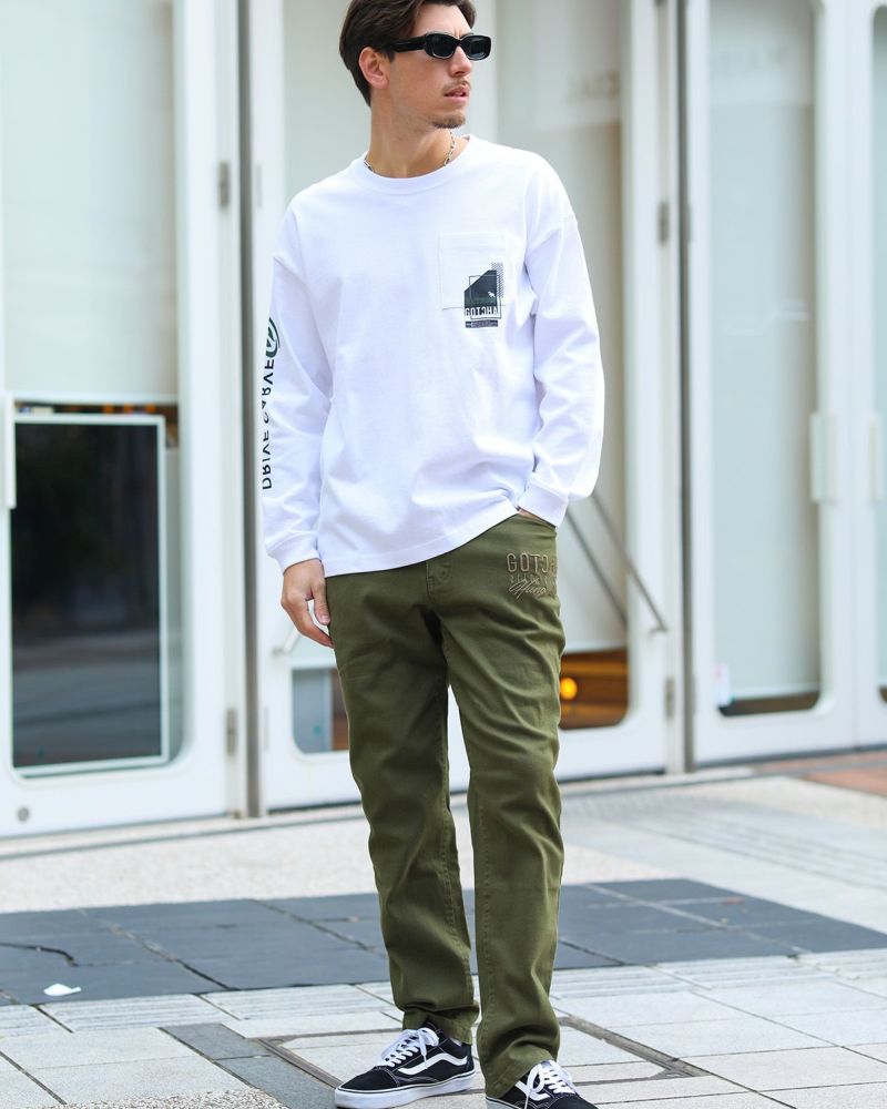 カーキ：180cm/70kg(Lサイズ着用)