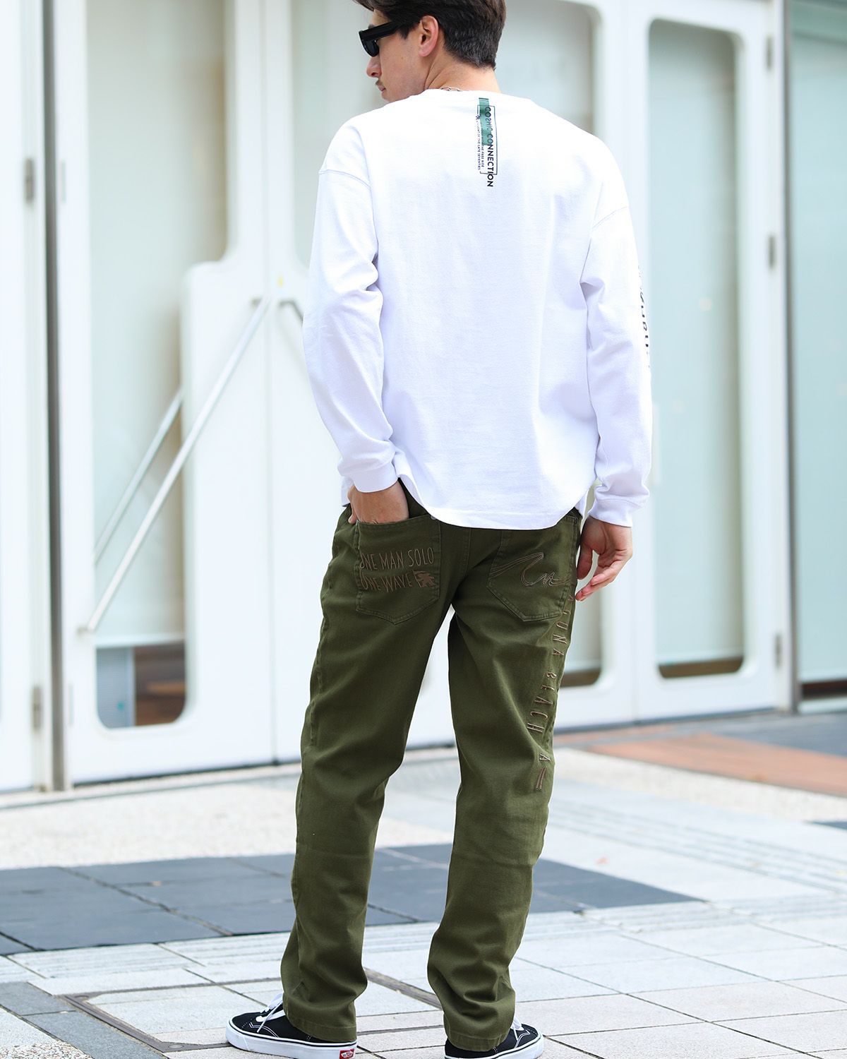 カーキ：180cm/70kg(Lサイズ着用)