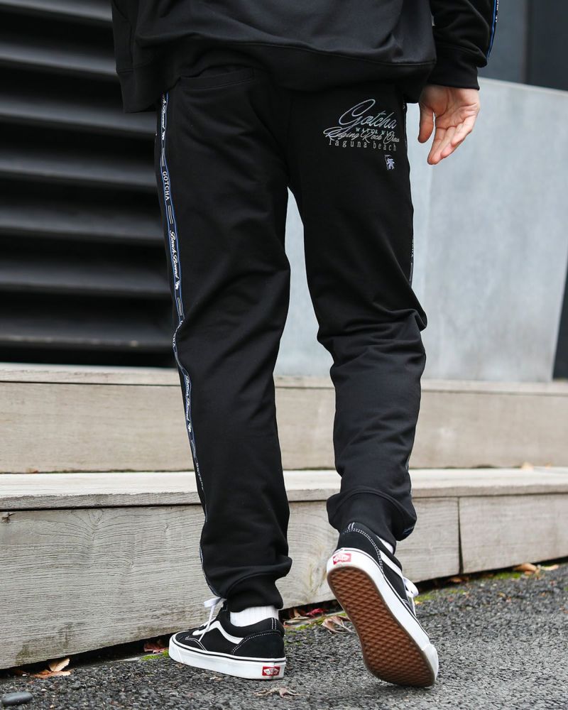 GOTCHAパンツ　トレーナー　美品 GOTCHA] ブルーグラデ ロゴライン セットアップ イージーパンツ | PEET