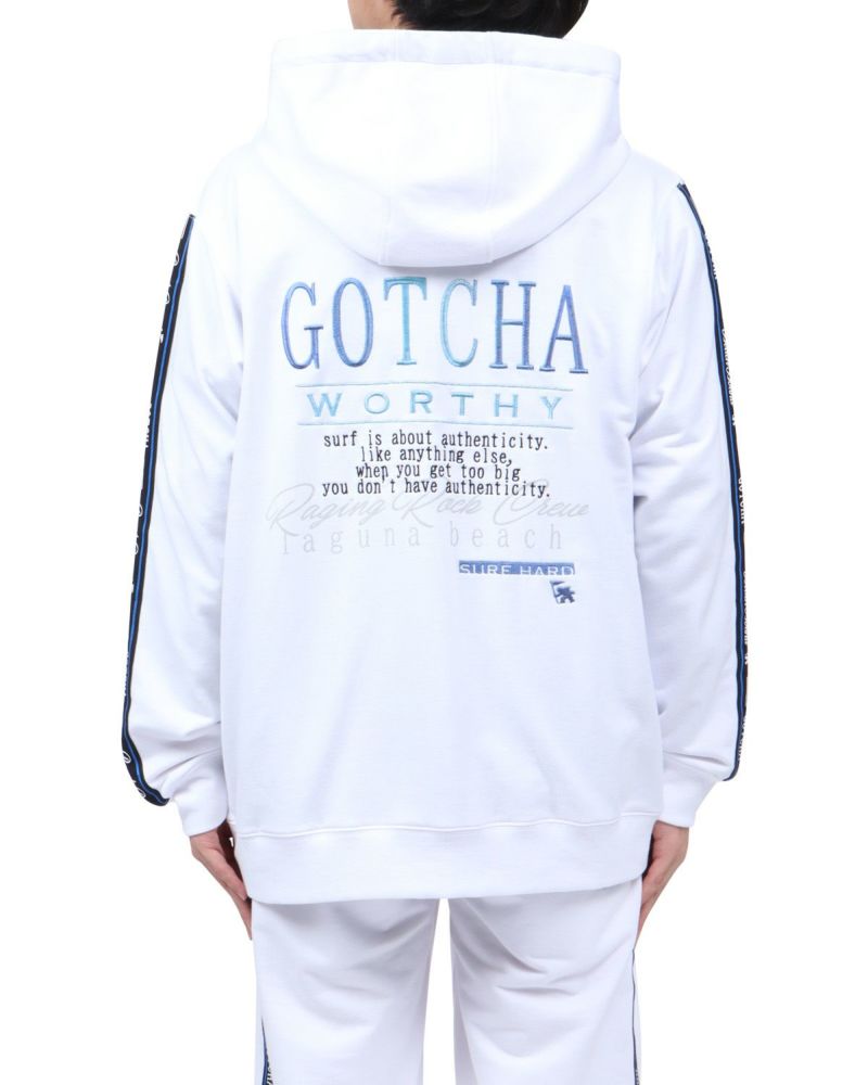 ホワイト：173cm63kg(Lサイズ着用)