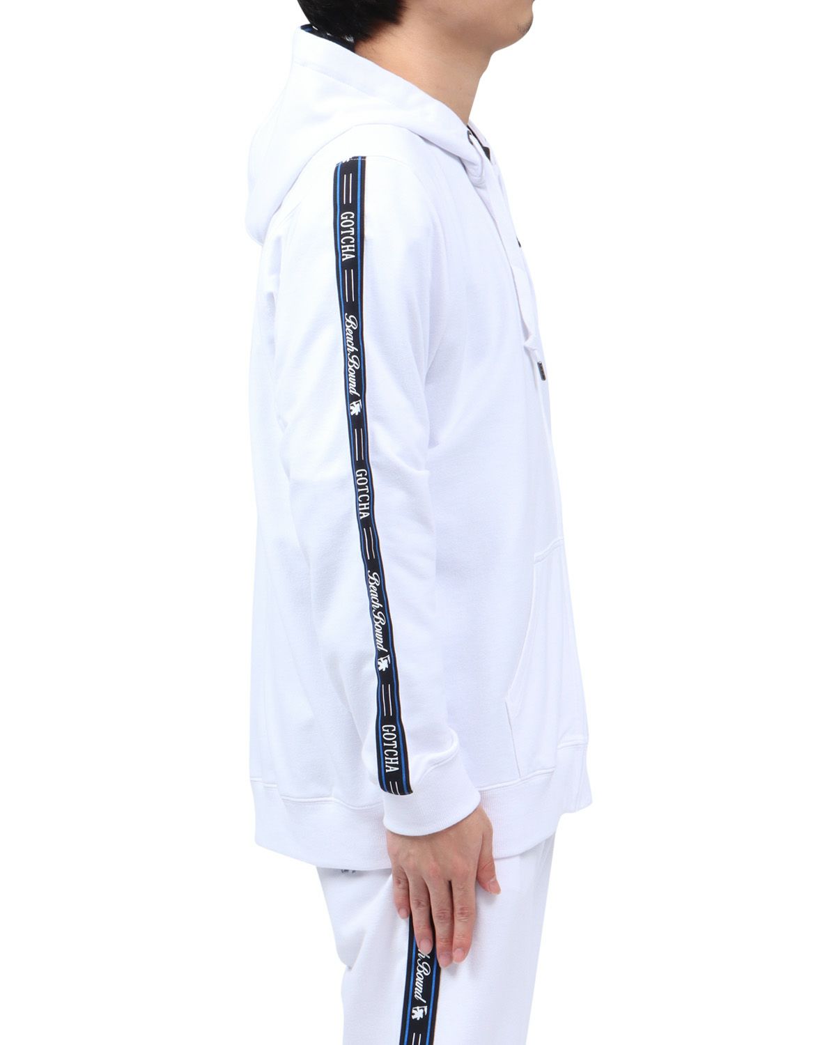 ホワイト：173cm63kg(Lサイズ着用)