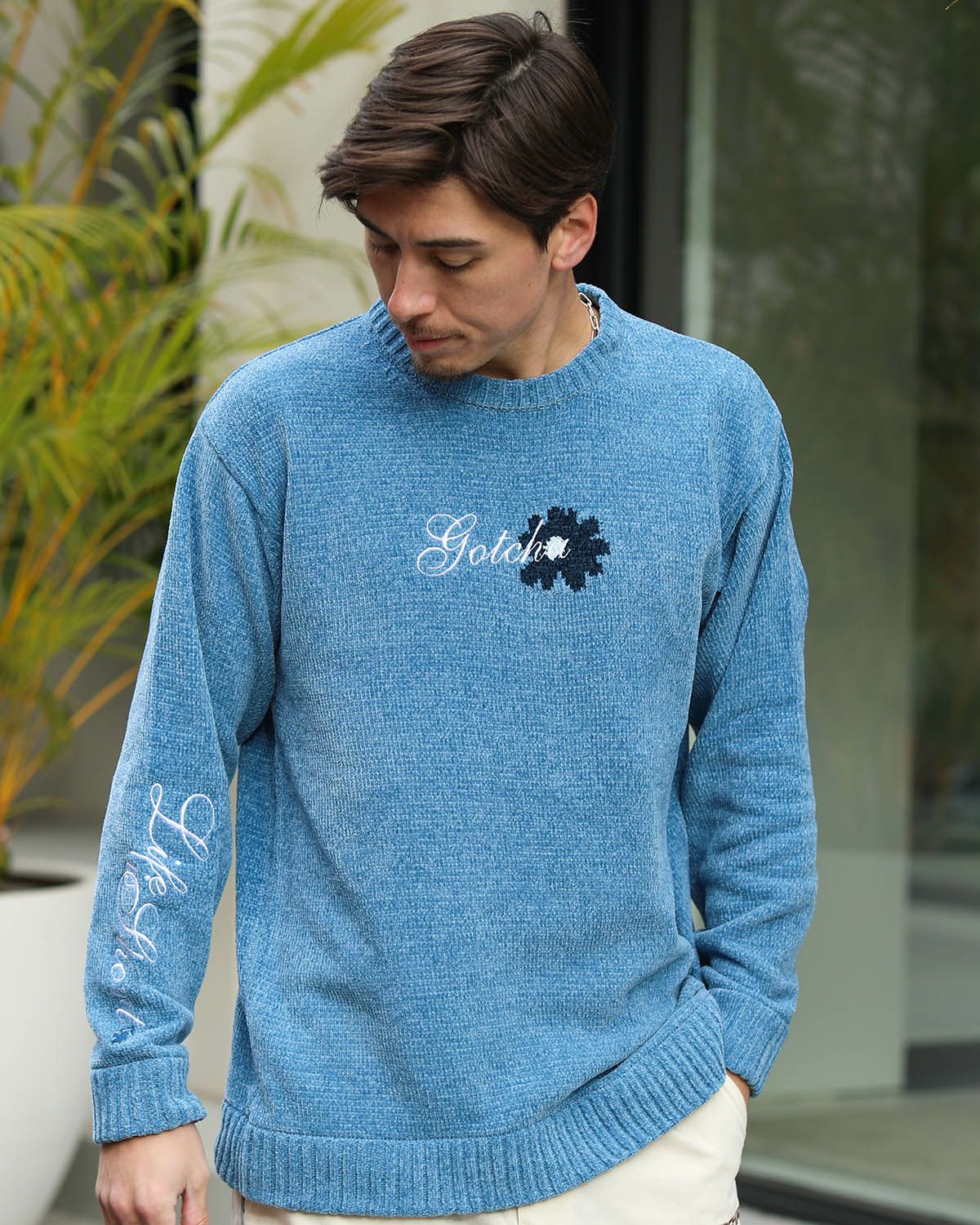 ブルー：180cm/70kg(Lサイズ着用)