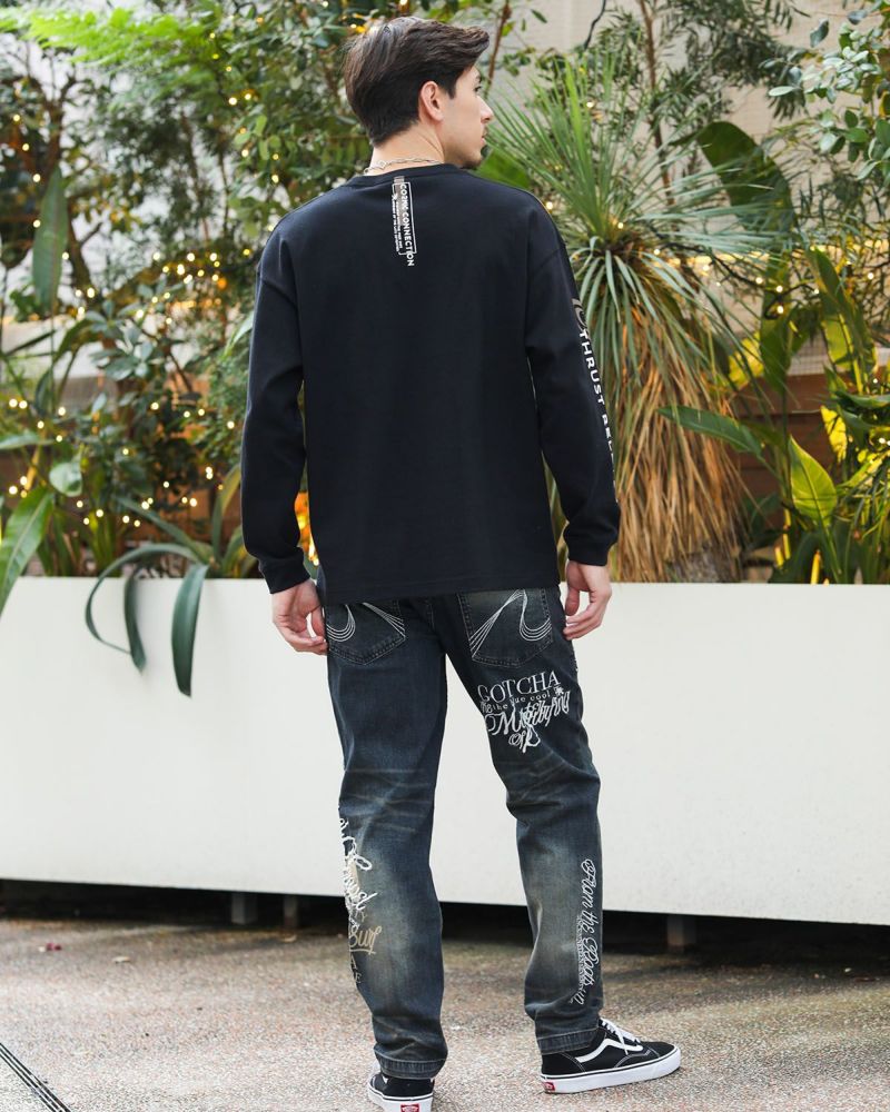 ブラック：180cm/70kg(Lサイズ着用)