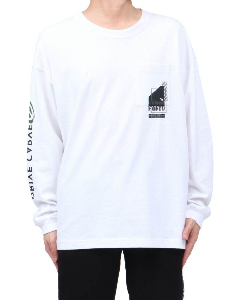 ホワイト：173cm63kg(Lサイズ着用)