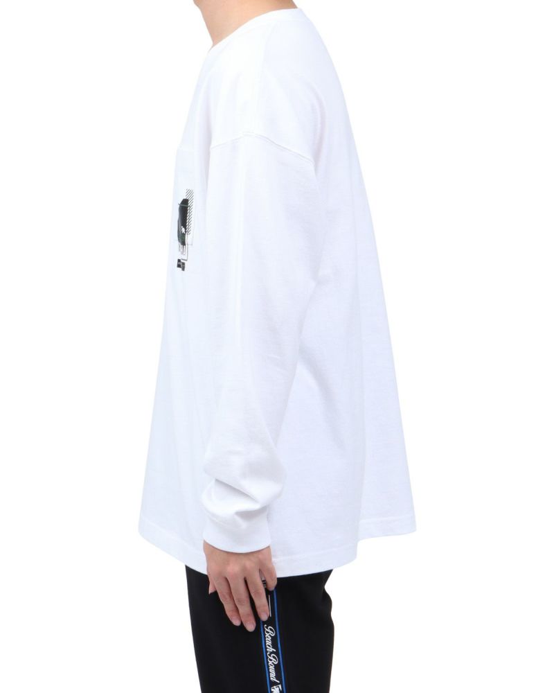 ホワイト：173cm63kg(Lサイズ着用)