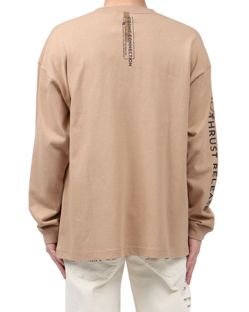 ベージュ：173cm63kg(Lサイズ着用)