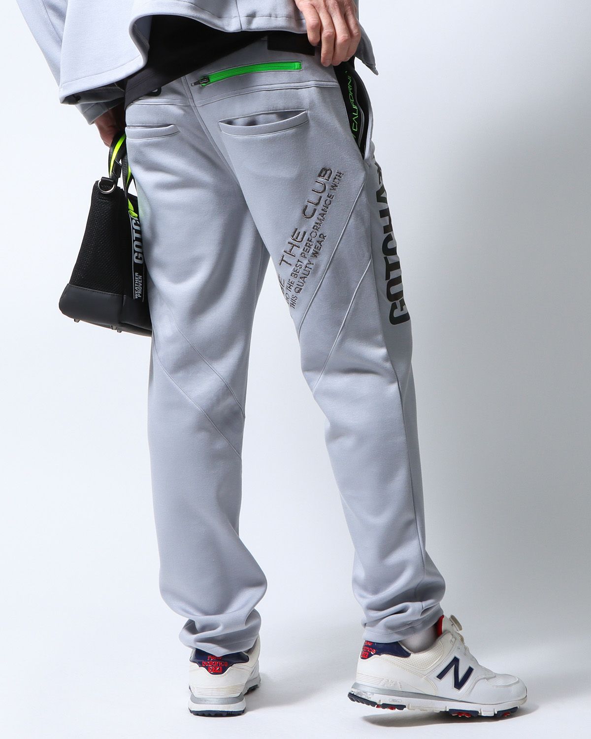 グレー：183cm/70kg(Lサイズ着用)