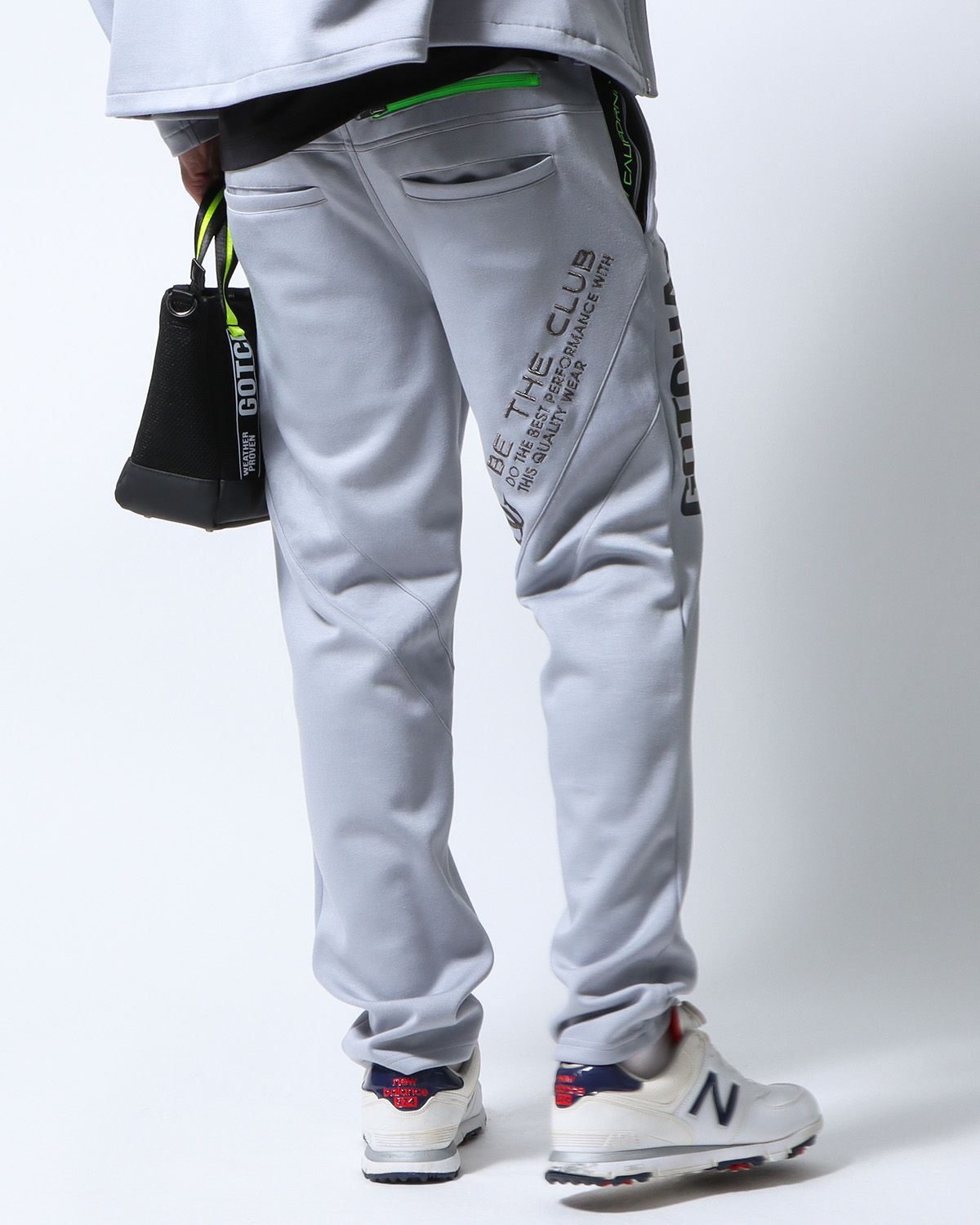 グレー：183cm/70kg(Lサイズ着用)