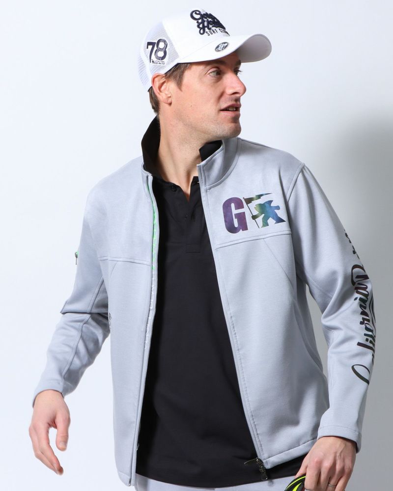 [GOTCHA GOLF] エンボス スタンドブルゾン