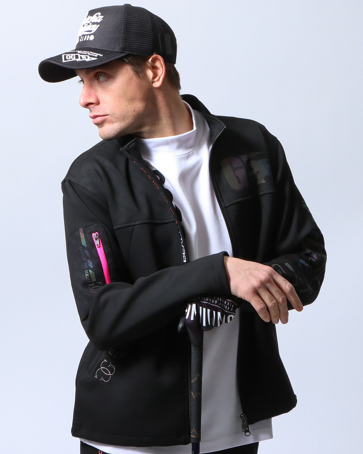 ブラック：183cm/70kg(Lサイズ着用)