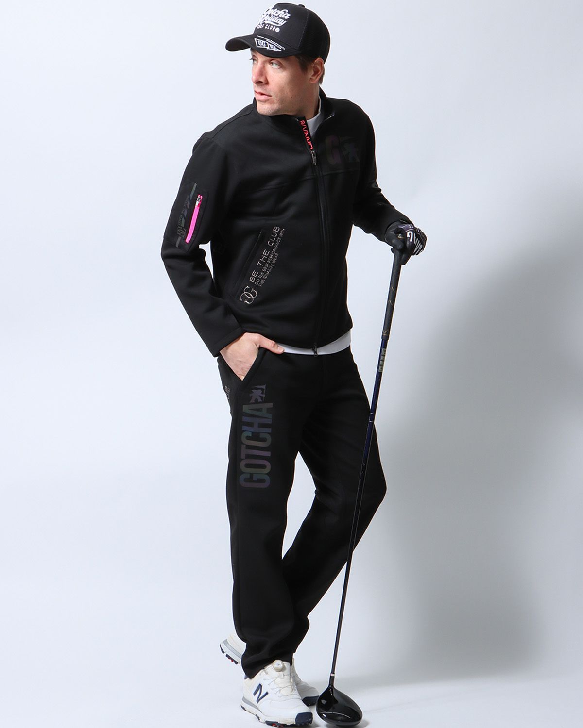 ブラック：183cm/70kg(Lサイズ着用)