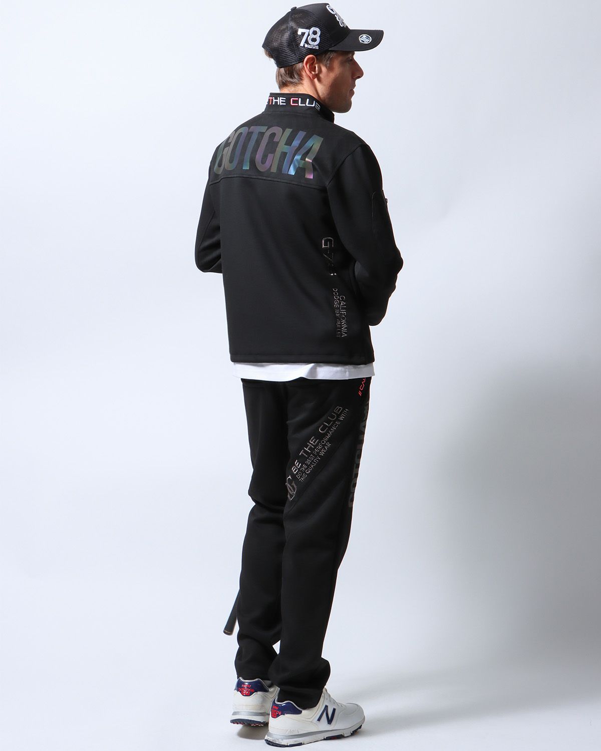 ブラック：183cm/70kg(Lサイズ着用)