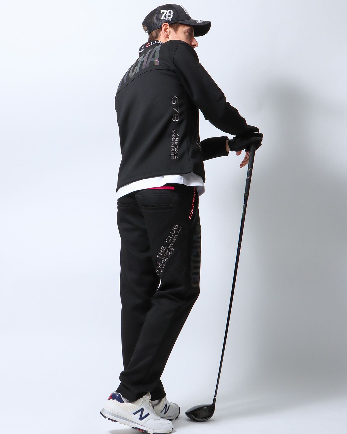 ブラック：183cm/70kg(Lサイズ着用)