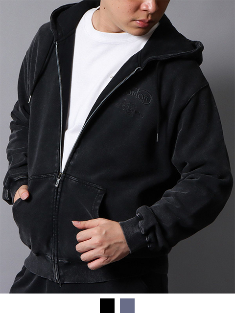 フロスト加工 フルジップパーカー