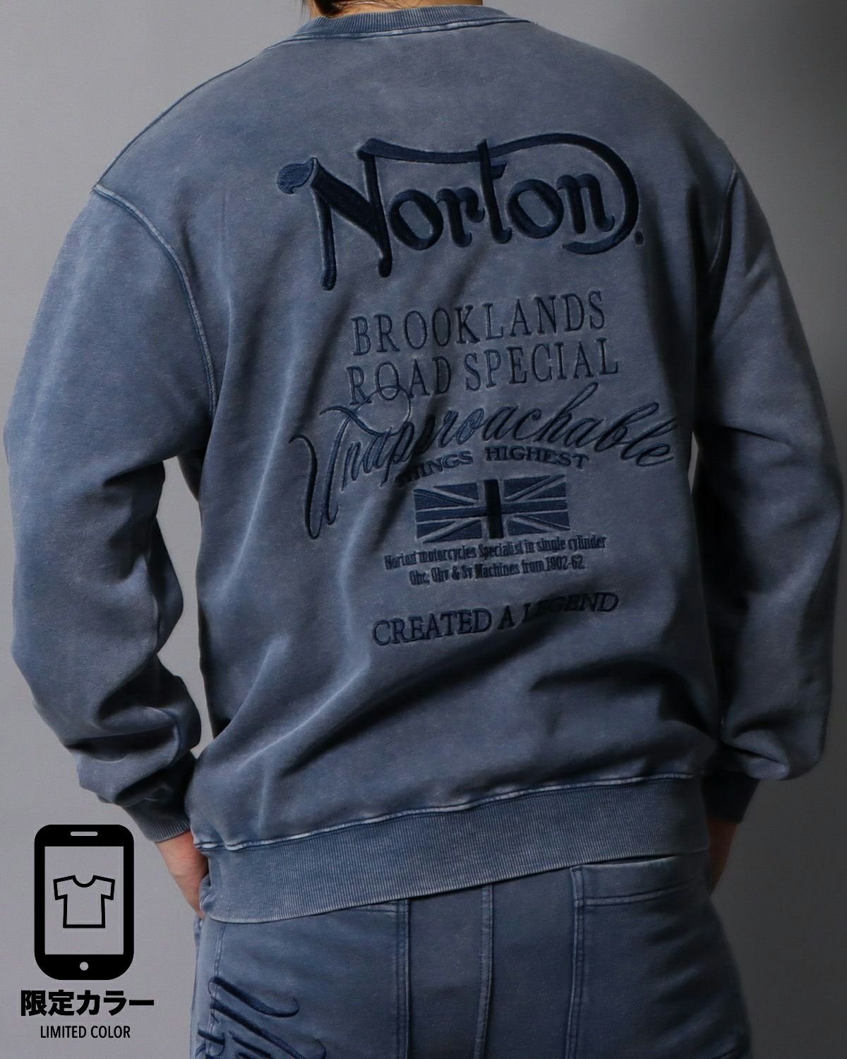 ブルー：178cm/75kg(Lサイズ着用)