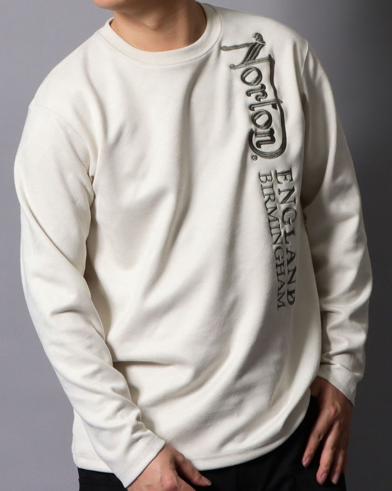 オフホワイト：178cm/75kg(Lサイズ着用)