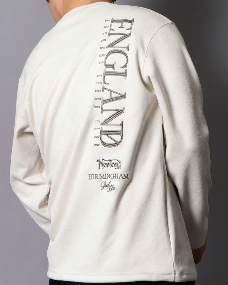 オフホワイト：178cm/75kg(Lサイズ着用)