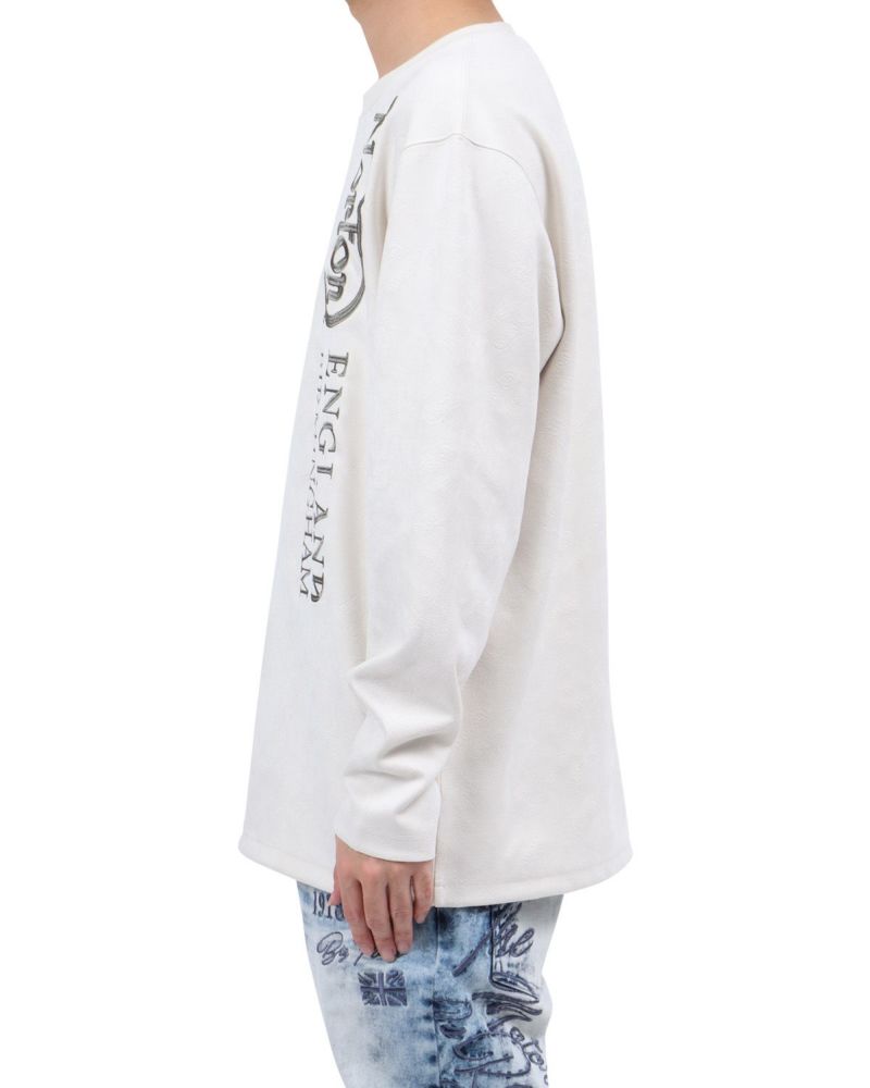 オフホワイト：173cm63kg(Lサイズ着用)