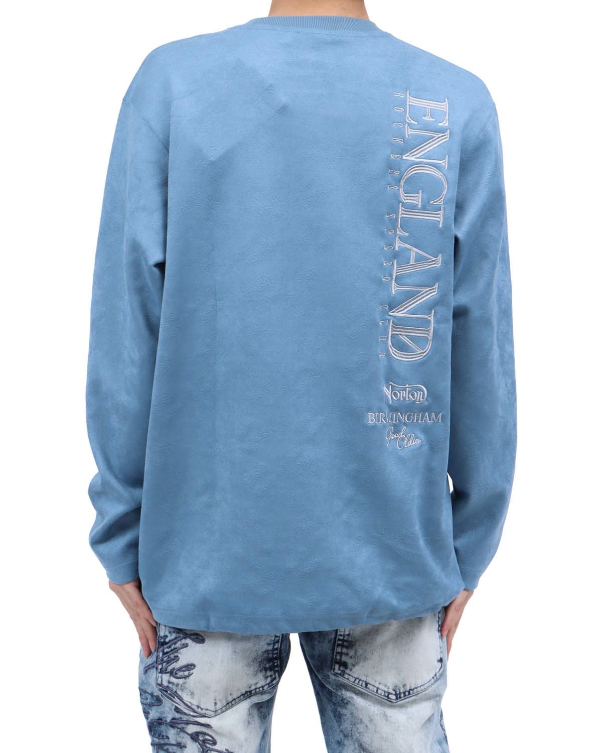 ブルーグレー：173cm63kg(Lサイズ着用)