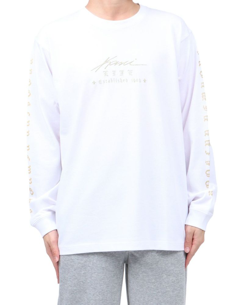 ホワイト：173cm63kg(Lサイズ着用)