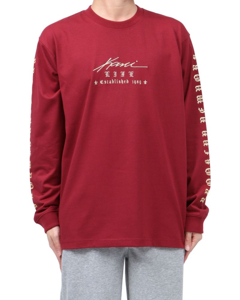 ダークレッド：173cm63kg(Lサイズ着用)