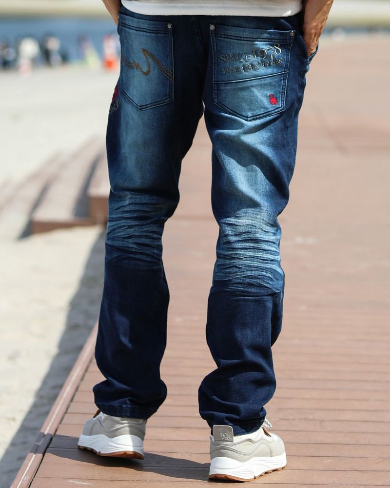 インディゴ：183cm/70kg(Lサイズ着用)