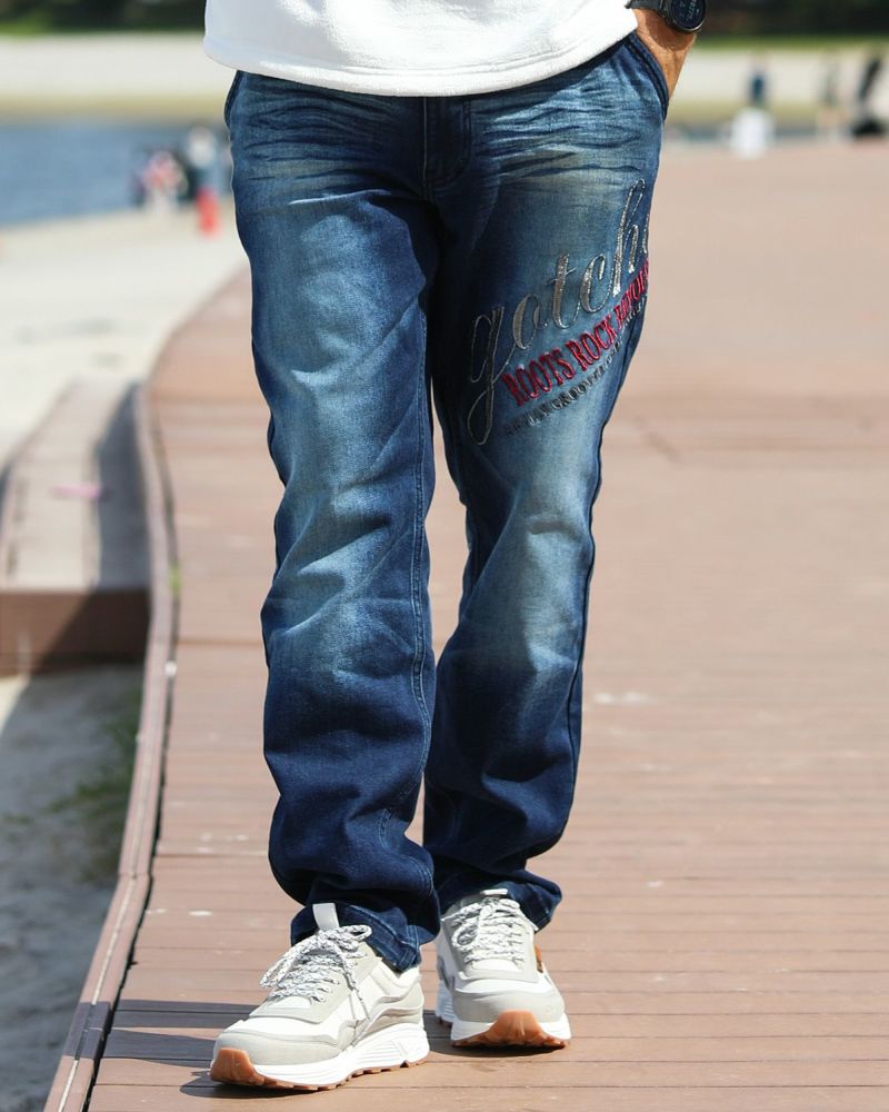 インディゴ：183cm/70kg(Lサイズ着用)