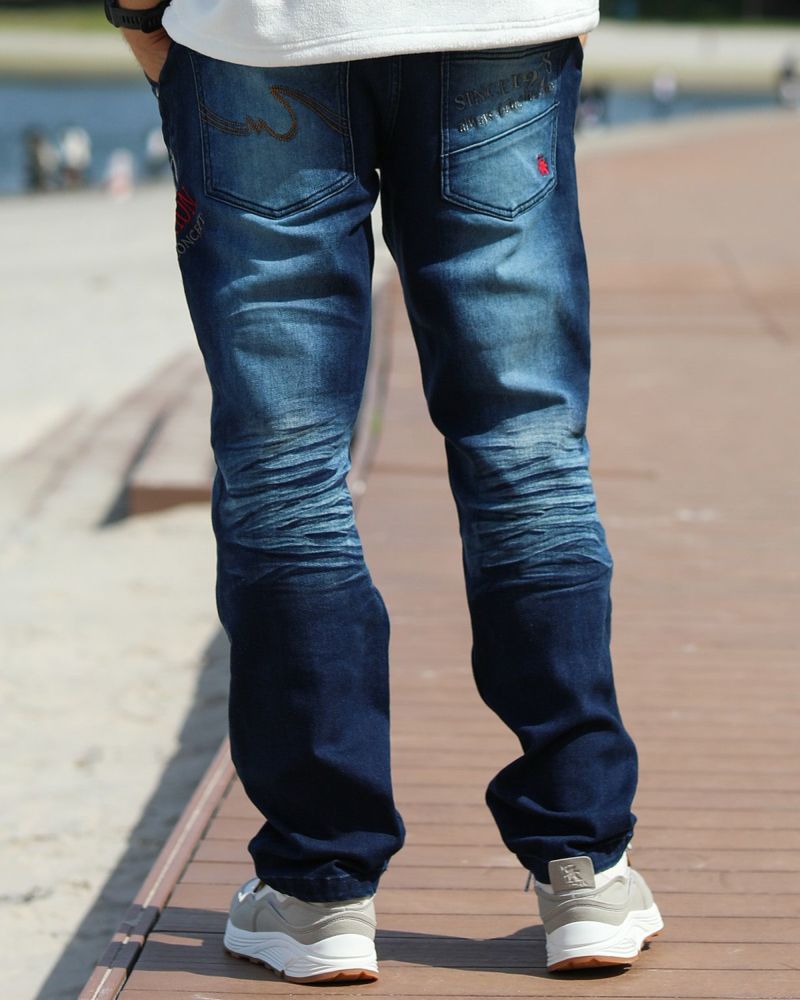 インディゴ：183cm/70kg(Lサイズ着用)