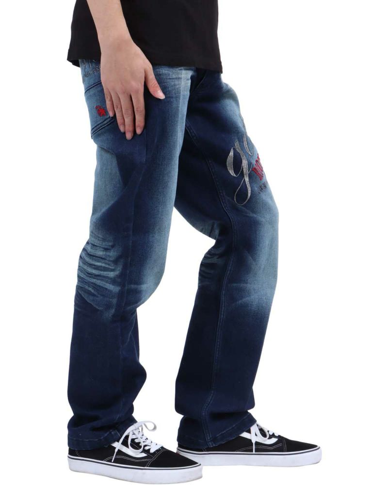 インディゴ：173cm/63kg(Lサイズ着用)