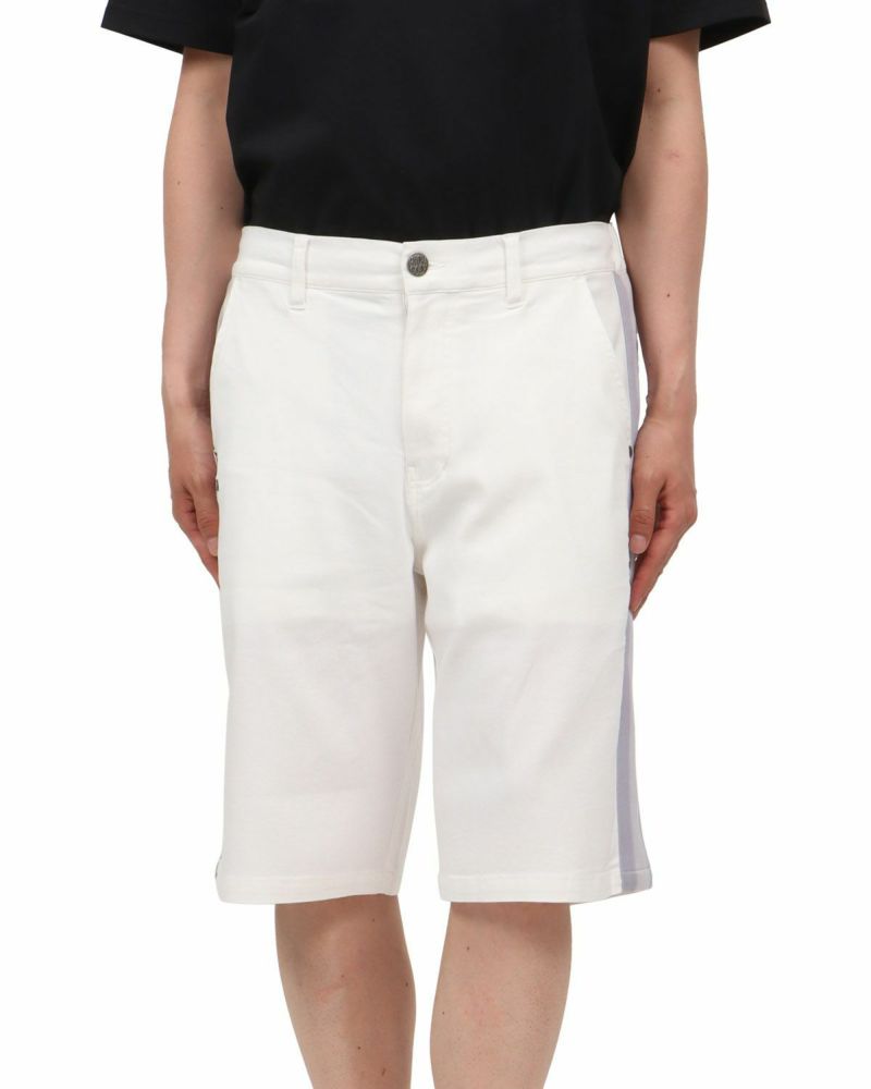 ホワイト：174cm62kg(Lサイズ着用)