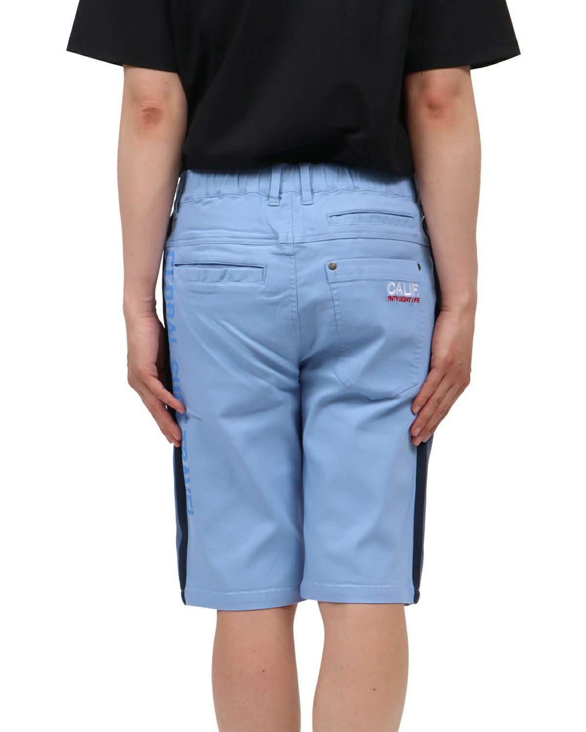 ライトブルー：174cm62kg(Mサイズ着用)