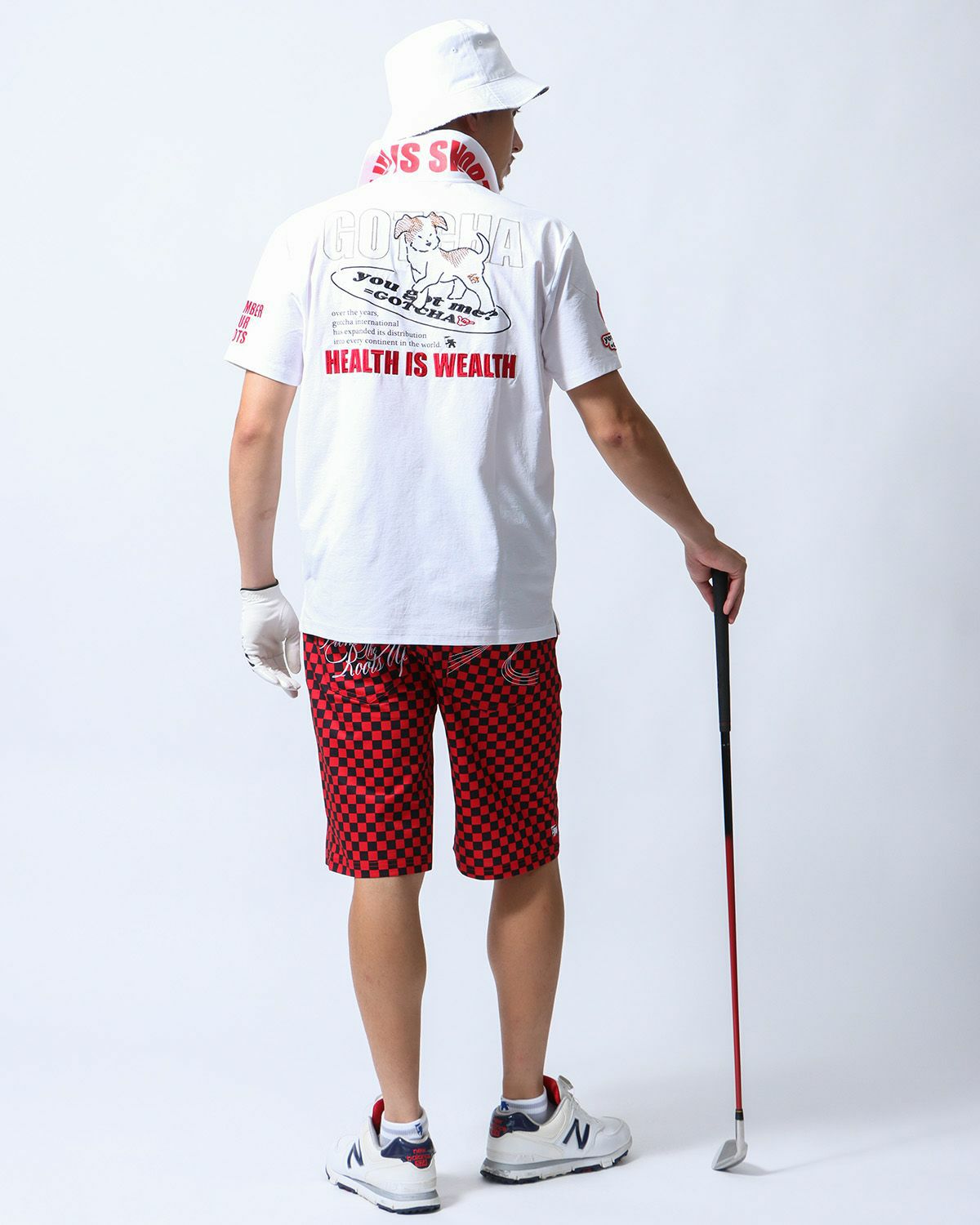 レッド：180cm/70kg(Lサイズ着用)