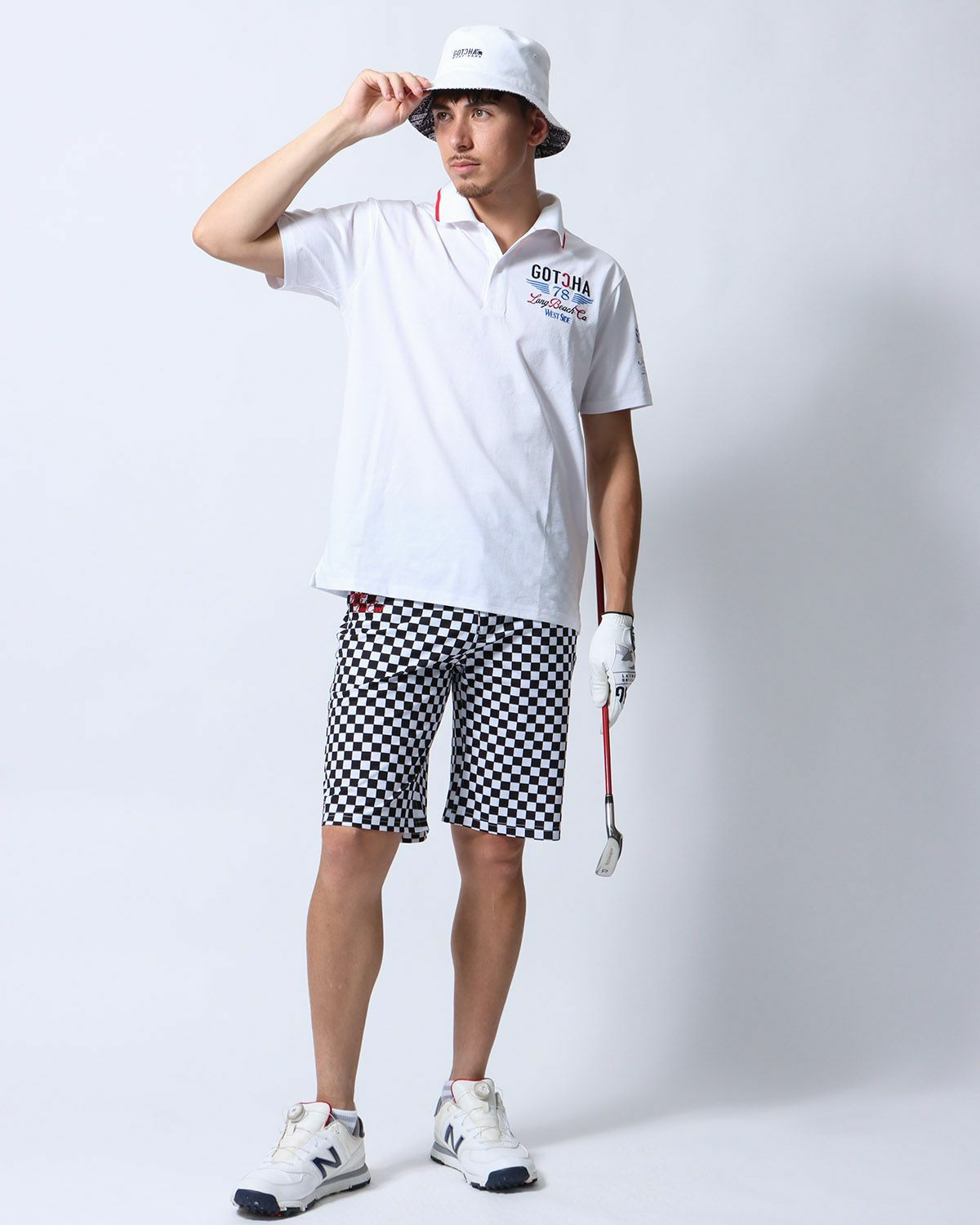 ホワイト：180cm/70kg(Mサイズ着用)