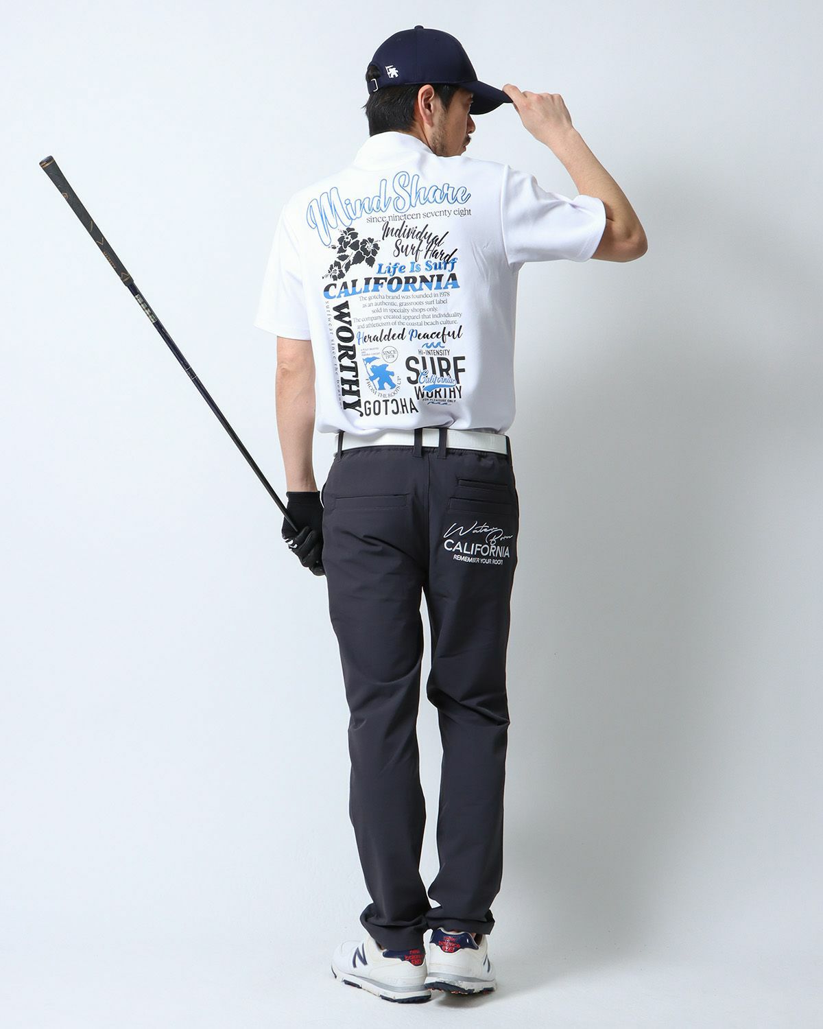 ブルーグレー：180cm67kg(Lサイズ着用)