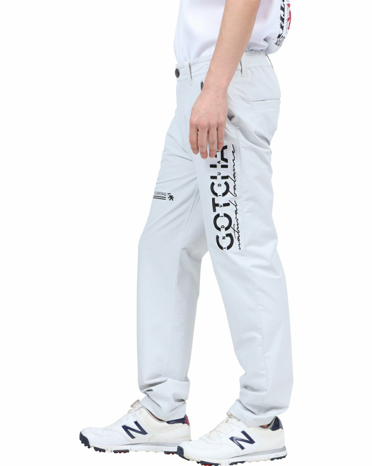 ホワイト：180cm67kg(Lサイズ着用)