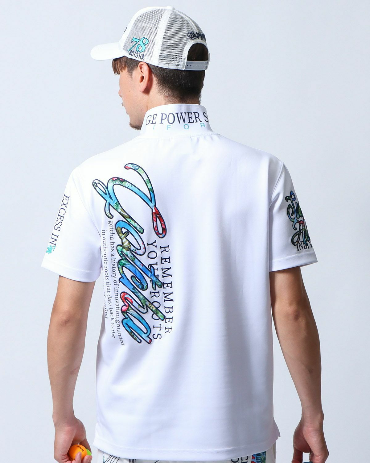 ホワイト：180cm/70kg(Lサイズ着用)