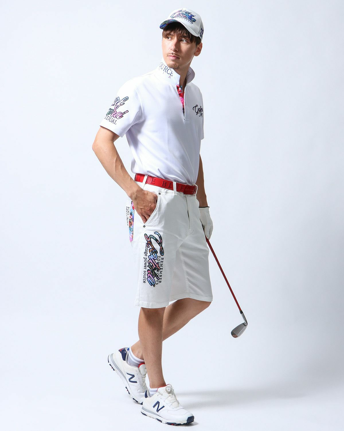 パープル：180cm/70kg(Lサイズ着用)