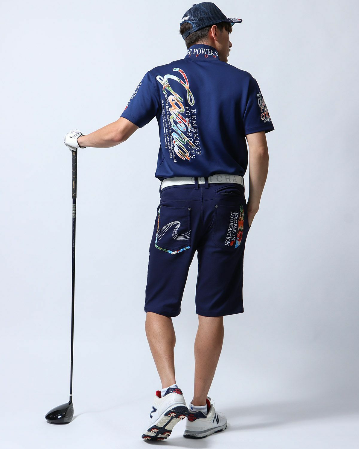 ネイビー：180cm/70kg(Lサイズ着用)