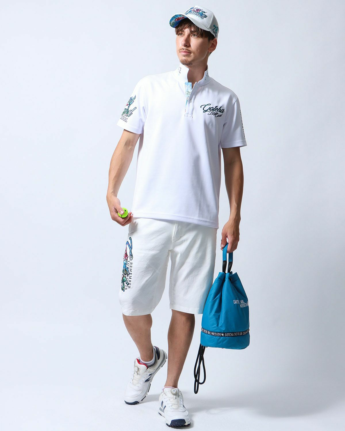 ホワイト：180cm/70kg(Lサイズ着用)