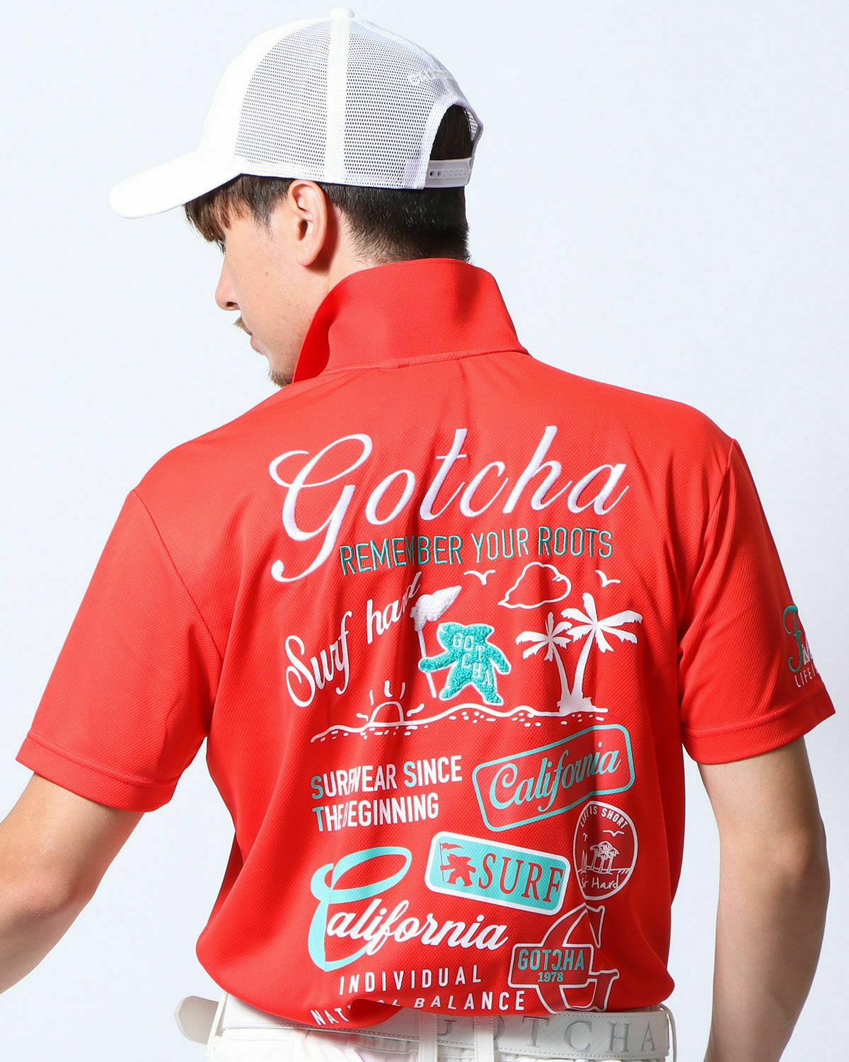 レッド：180cm/70kg(Lサイズ着用)