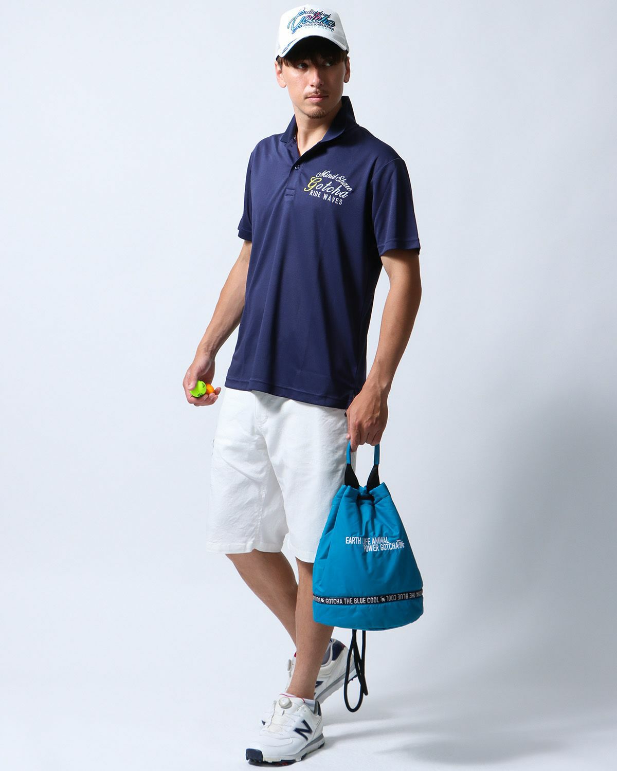 ネイビー：180cm/70kg(Lサイズ着用)