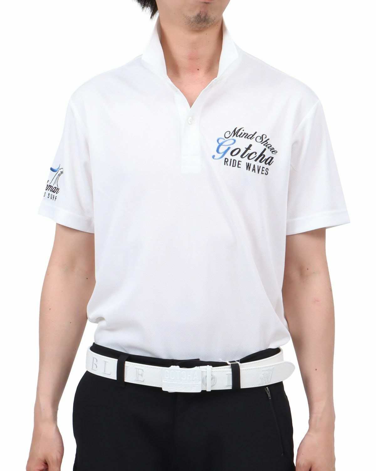 ホワイト：174cm62kg(Lサイズ着用)