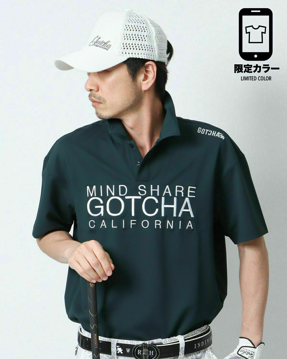 ダークグリーン：180cm67kg(Lサイズ着用)