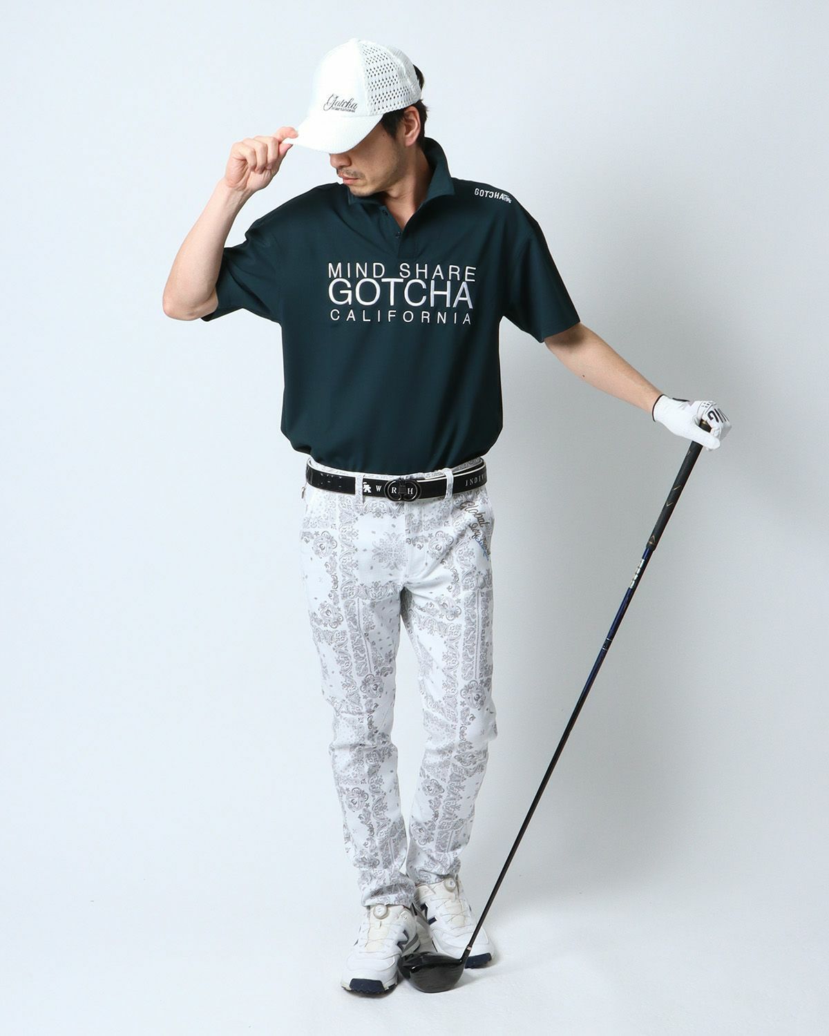 ダークグリーン：180cm67kg(Lサイズ着用)