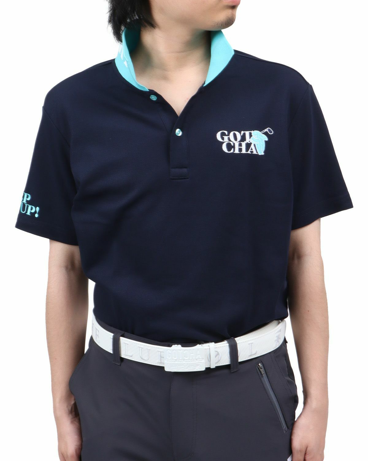 ネイビー：173cm60kg(Lサイズ着用